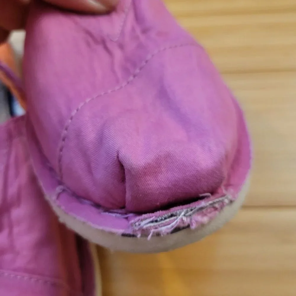 Toms pink and orange cloth flats - Picture 4 of 9